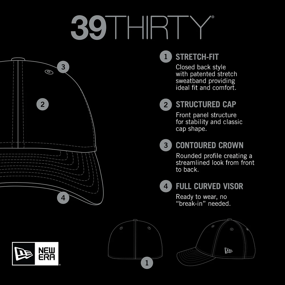 Casquette 39THIRTY Flex 2 tons pour homme New Era crème/Royal Indianapolis Colts 2022