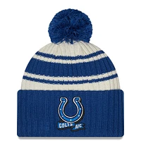 Men's New Era Cream/Royal Indianapolis Colts 2022 Sideline