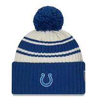 Men's New Era Cream/Royal Indianapolis Colts 2022 Sideline