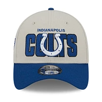 Men's New Era  Cream Indianapolis Colts 2023 NFL Draft 39THIRTY Flex Hat