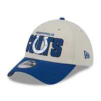 Men's New Era  Cream Indianapolis Colts 2023 NFL Draft 39THIRTY Flex Hat