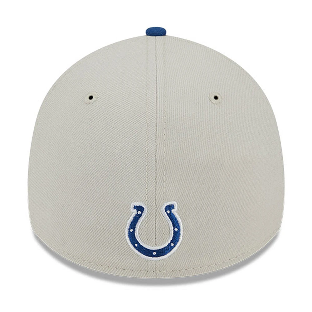 Men's New Era  Cream Indianapolis Colts 2023 NFL Draft 39THIRTY Flex Hat