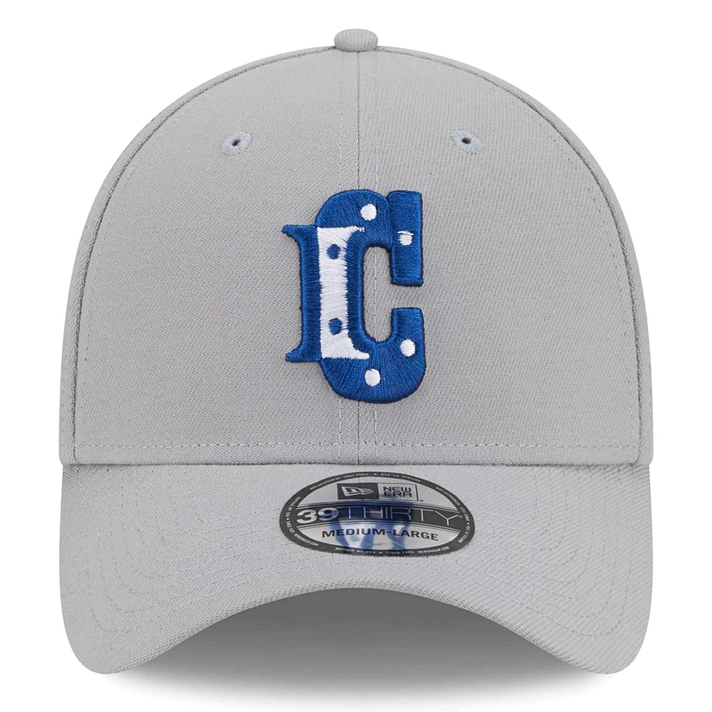 Men's New Era Gray Indianapolis Colts City Originals 39THIRTY Flex Hat