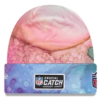 Men's New Era Pink Indianapolis Colts 2022 NFL Crucial Catch - Cuffed Knit Hat