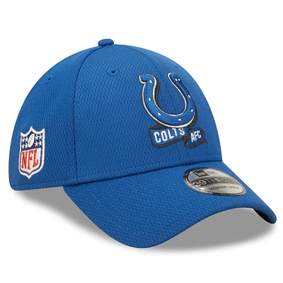 Men's New Era Royal Indianapolis Colts 2022 Sideline - 39THIRTY Coaches Flex Hat