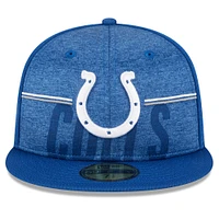 Men's New Era Royal Indianapolis Colts 2023 NFL Training Camp 59FIFTY Fitted Hat