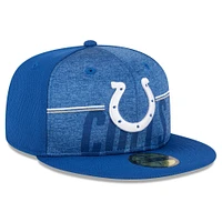 Men's New Era Royal Indianapolis Colts 2023 NFL Training Camp 59FIFTY Fitted Hat