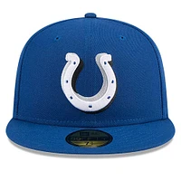 Men's New Era  Royal Indianapolis Colts 2024 NFL Draft 59FIFTY Fitted Hat