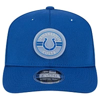 Men's New Era Royal Indianapolis Colts Adventure Patched 9SEVENTY Stretch-Snap Adjustable Hat
