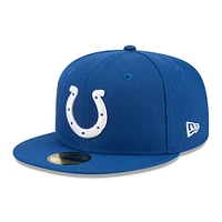 Men's New Era Royal Indianapolis Colts  Main Patch 59FIFTY Fitted Hat