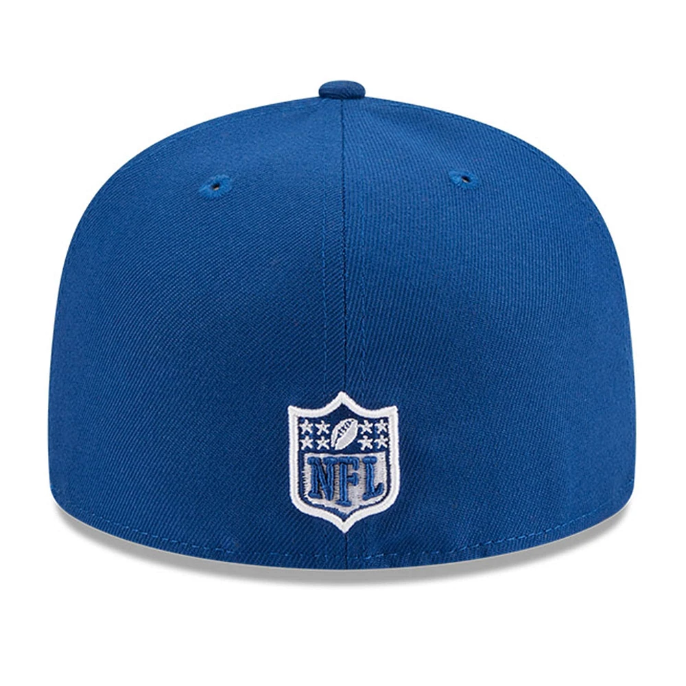 Men's New Era Royal Indianapolis Colts  Main Patch 59FIFTY Fitted Hat