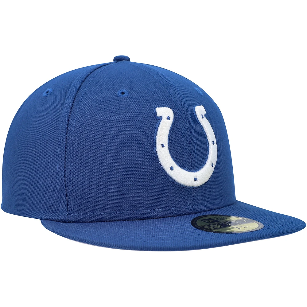 Men's New Era Royal Indianapolis Colts Team Basic 59FIFTY Fitted Hat