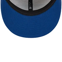 Men's New Era Stone/Royal Indianapolis Colts 2024 Sideline Historic 59FIFTY Fitted Hat