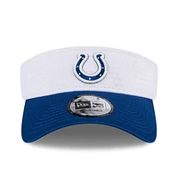 Visière réglable New Era pour homme, blanc/Royal Indianapolis Colts 2024 NFL Training Camp