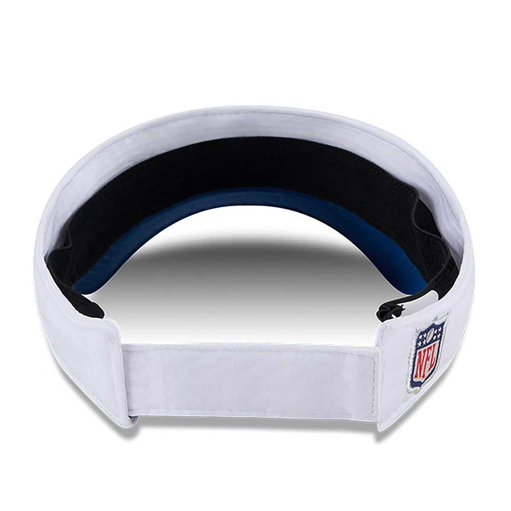 Visière réglable New Era pour homme, blanc/Royal Indianapolis Colts 2024 NFL Training Camp