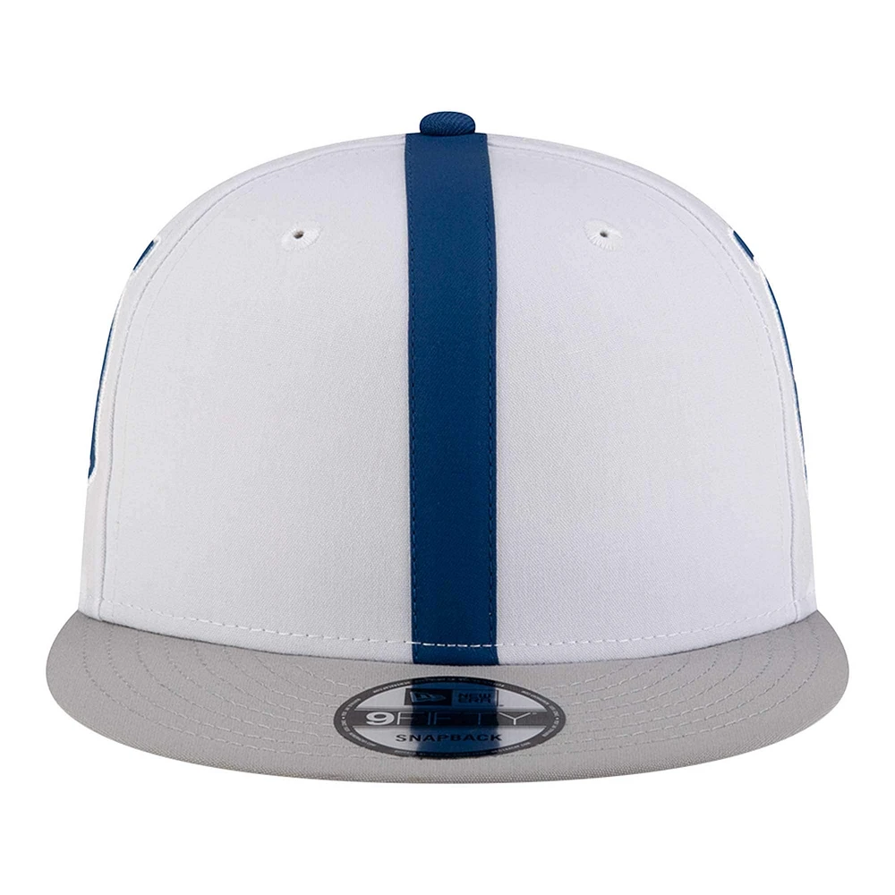 Men's New Era White Indianapolis Colts  Helmet 9FIFTY Snapback Hat