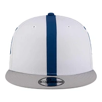 Men's New Era White Indianapolis Colts  Helmet 9FIFTY Snapback Hat
