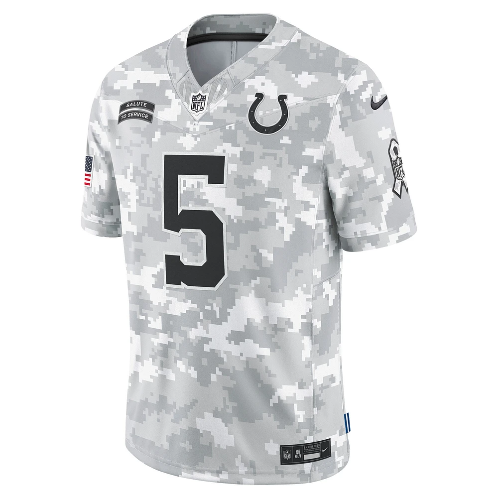 Maillot Nike Anthony Richardson Arctic Camo Indianapolis Colts 2024 Salute to Service Limited pour homme