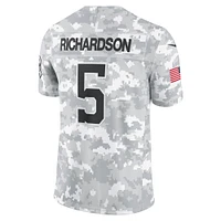 Maillot Nike Anthony Richardson Arctic Camo Indianapolis Colts 2024 Salute to Service Limited pour homme