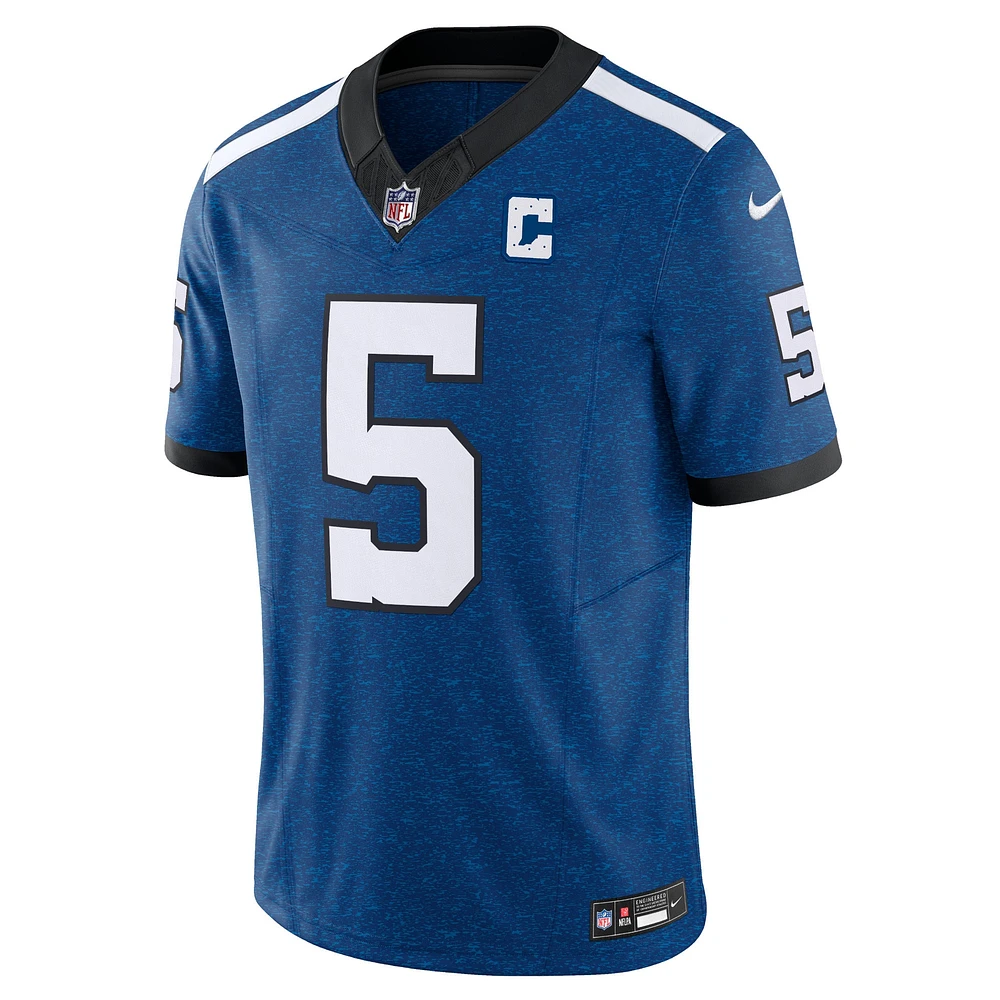 Men's Nike Anthony Richardson Royal Indianapolis Colts Alternate Vapor F.U.S.E. Limited Jersey