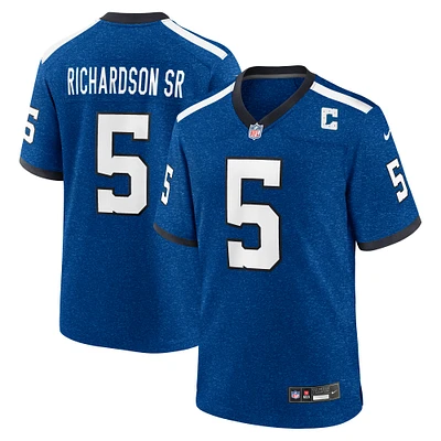 Maillot Nike Anthony Richardson Sr. Royal pour homme, édition alternative des Indiana Nights Indianapolis Colts