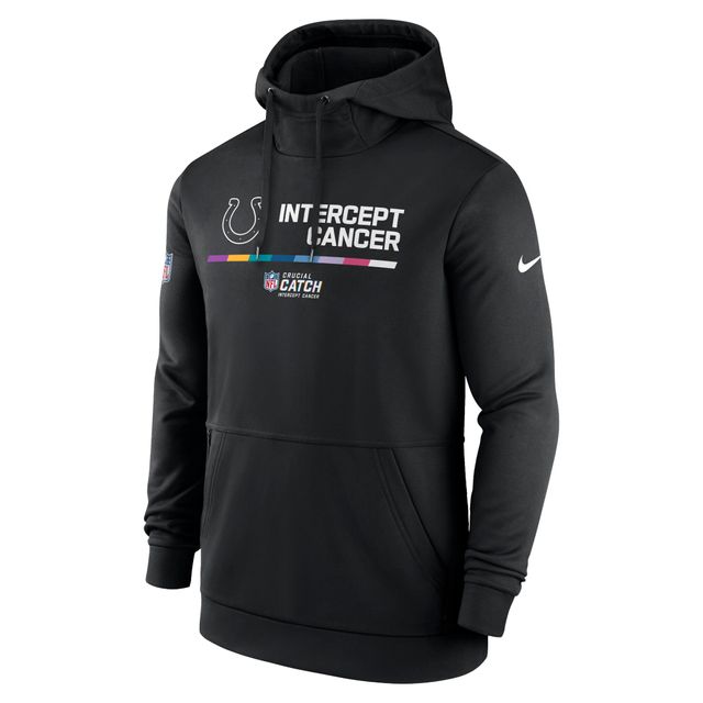 Chandail à capuchon Therma Performance pour homme Nike Indianapolis Colts 2022 Crucial Catch - Noir