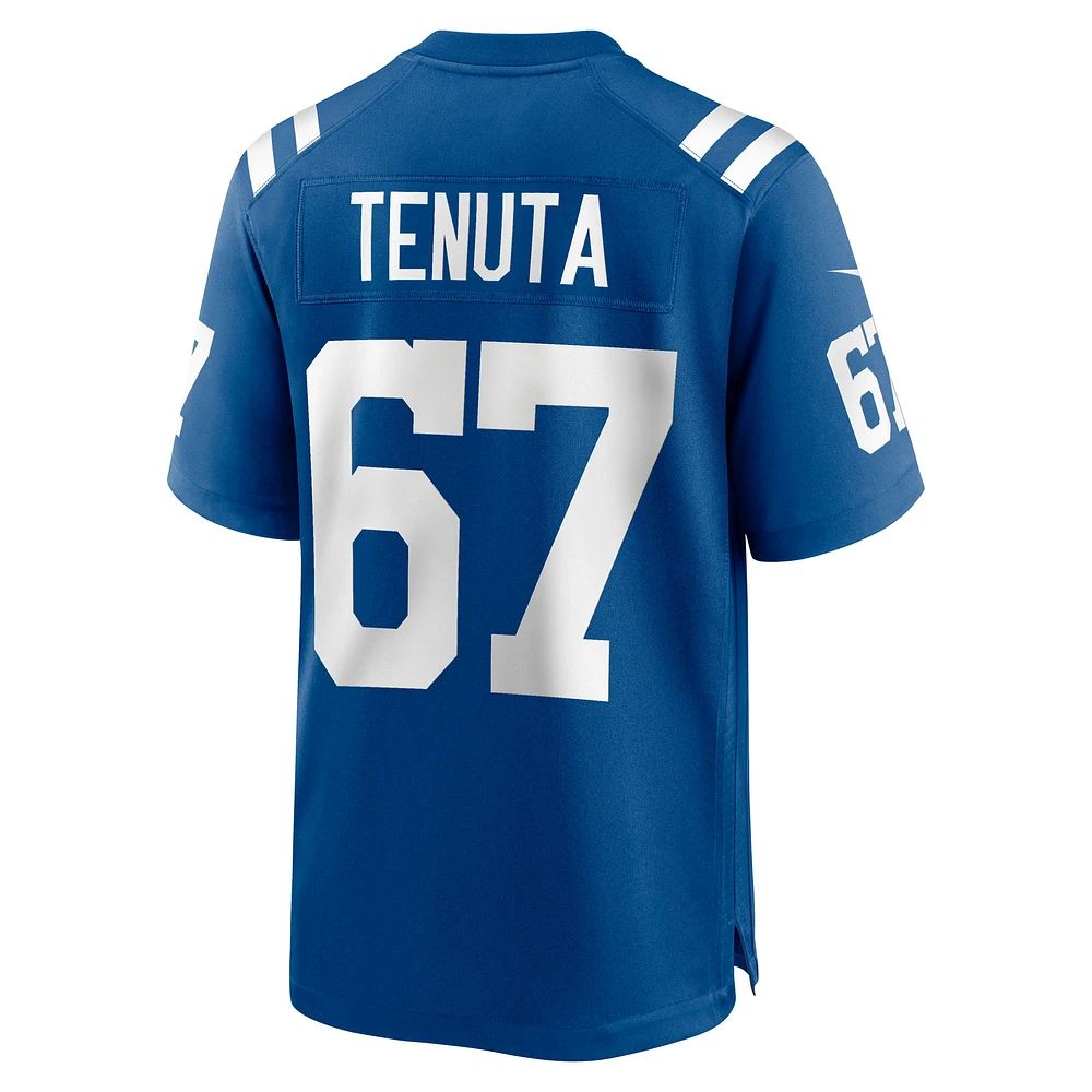 Men's Nike Luke Tenuta  Royal Indianapolis Colts Team Game Jersey