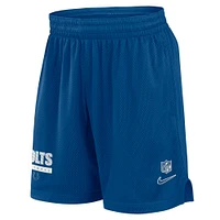 Men's Nike Royal Indianapolis Colts 2024 Sideline Performance Mesh Shorts