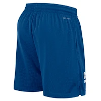 Men's Nike Royal Indianapolis Colts 2024 Sideline Performance Mesh Shorts