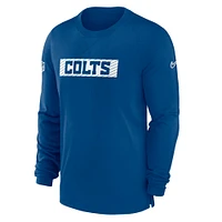 Men's Nike Royal Indianapolis Colts Sideline Player Performance Long Sleeve T-Shirt