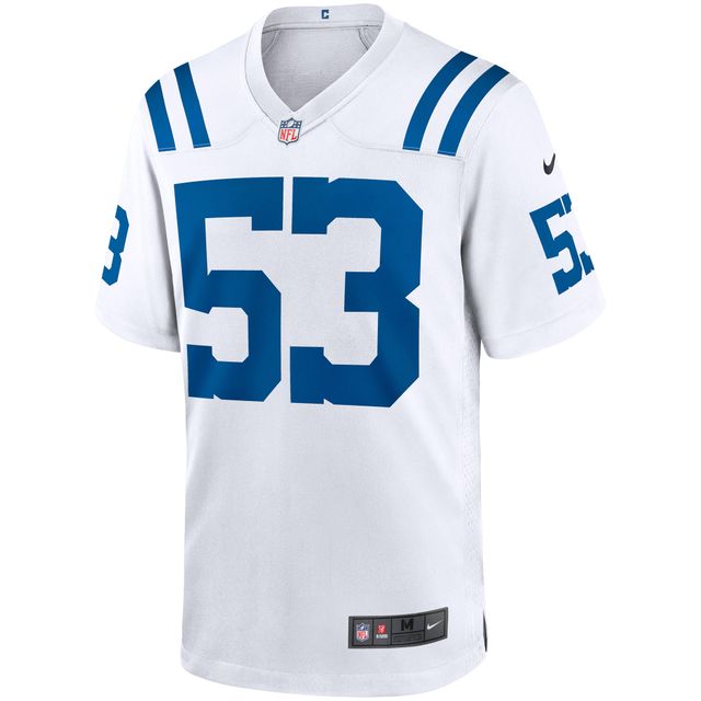 Joueur de jeu pour homme Nike Darius Leonard White Indianapolis Colts - Maillot