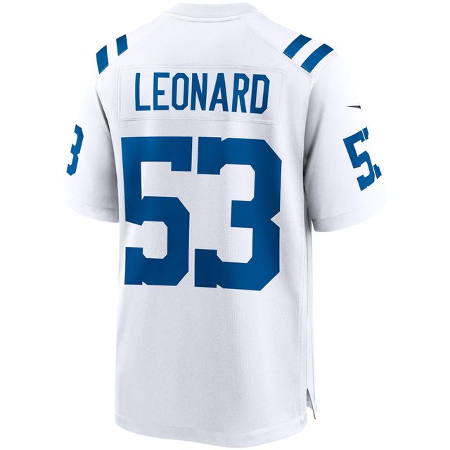 Joueur de jeu pour homme Nike Darius Leonard White Indianapolis Colts - Maillot