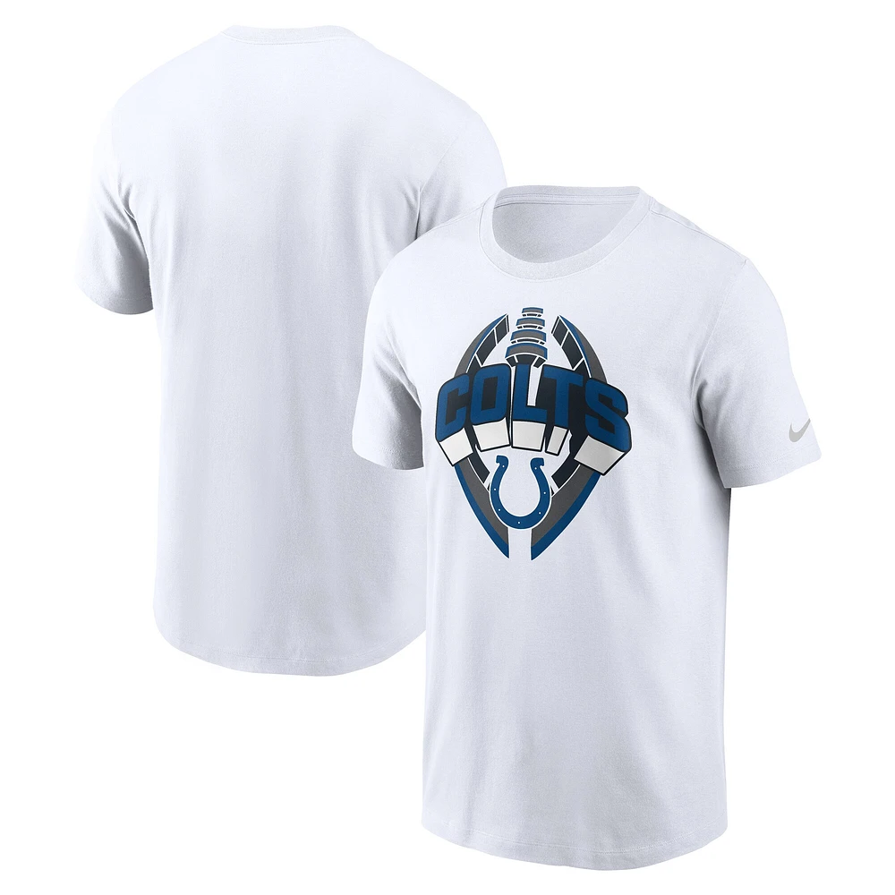 T-shirt Nike blanc pour homme, modèle Legend Icon Performance des Indianapolis Colts