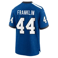 Maillot Nike Zaire Franklin bleu pour homme des Indianapolis Colts, match alternatif