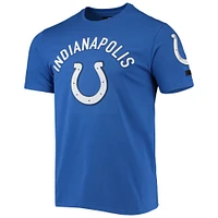 T-shirt ajusté à poils classiques Pro Standard Royal Indianapolis Colts Team pour hommes