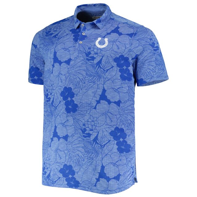 Polo Tommy Bahama Royal Indianapolis Colts Big & Tall Miramar Blooms pour homme