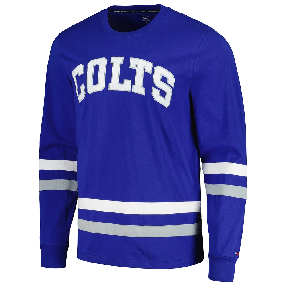 Men's Tommy Hilfiger Royal/Gray Indianapolis Colts Nolan Long Sleeve T-Shirt