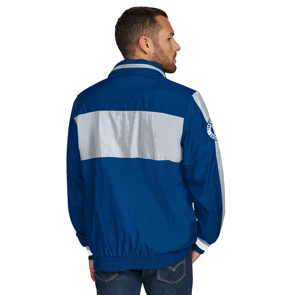 Men's Tommy Hilfiger Royal Indianapolis Colts Gael Lightweight Half-Zip Pullover Hoodie Jacket