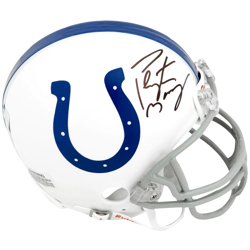 Peyton Manning Indianapolis Colts Autographed Riddell Mini Helmet