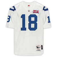 Peyton Manning Indianapolis Colts Autographed White Mitchell & Ness Super Bowl Authentic Jersey with "SB XLI MVP" Inscription