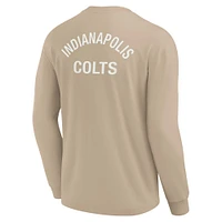 Unisex Fanatics Khaki Indianapolis Colts Elements Super Soft Long Sleeve T-Shirt