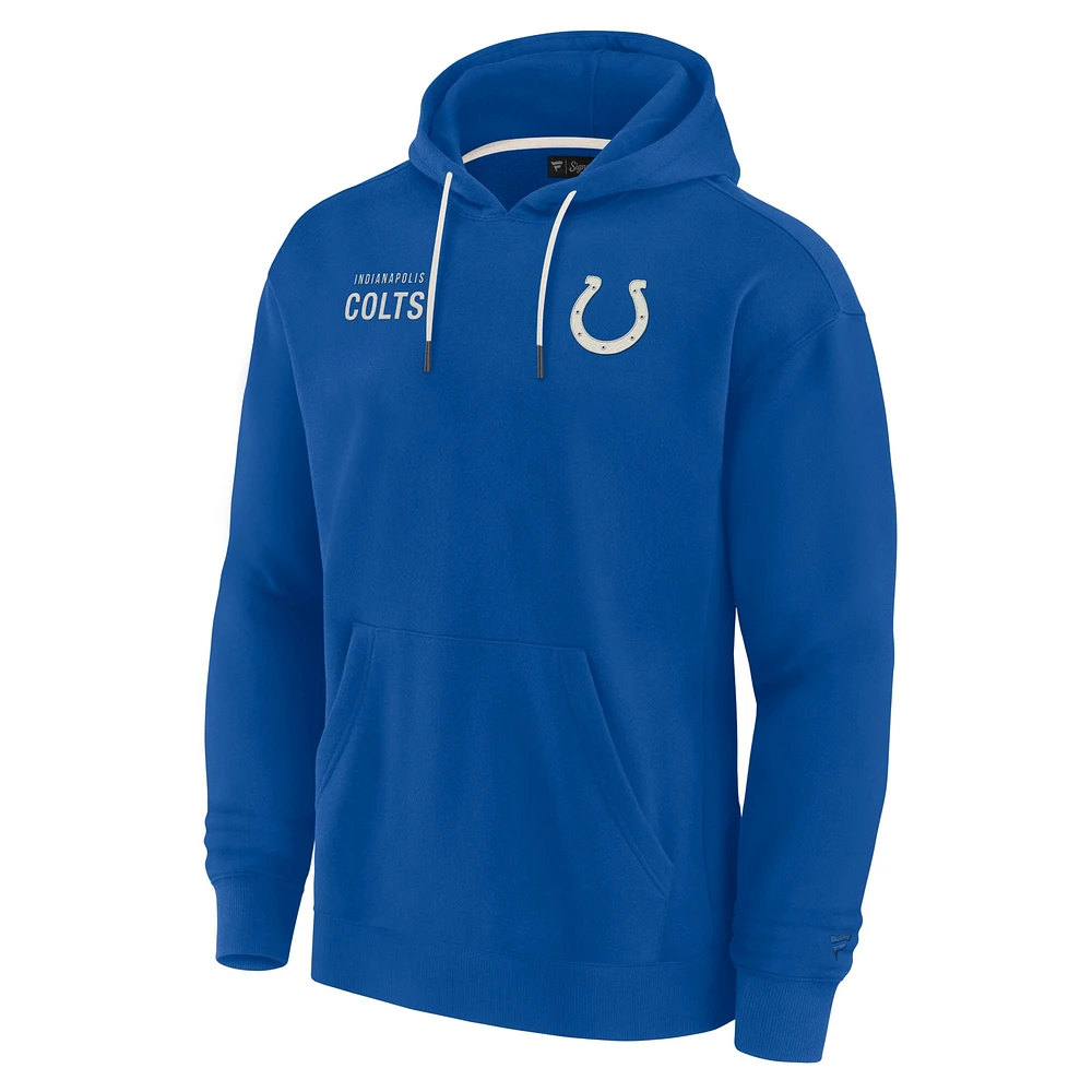 Unisex Fanatics Royal Indianapolis Colts Elements Super Soft Fleece Pullover Hoodie