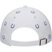 Women's '47 White Indianapolis Colts Confetti Clean Up Adjustable Hat