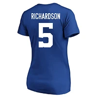 Women's Anthony Richardson Royal Indianapolis Colts Plus Fair Catch Name & Number Scoop Neck T-Shirt