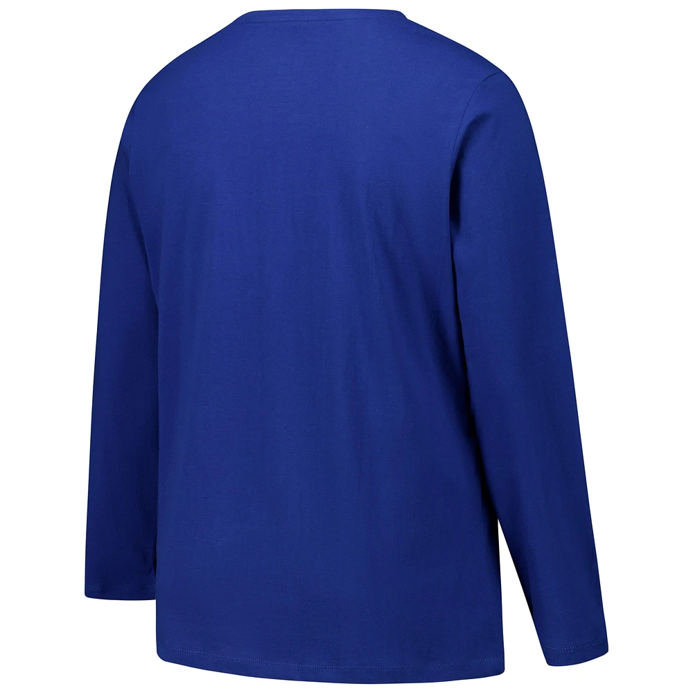 Women's Fanatics Royal Indianapolis Colts Long Sleeve Scoop Neck T-Shirt