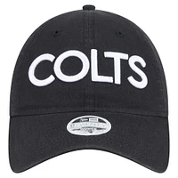 Women's New Era Black Indianapolis Colts Cece 9TWENTY Adjustable Hat