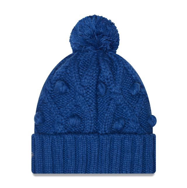 Chandail à pompons à revers Royal Indianapolis Colts New Era pour femme - Bonnet