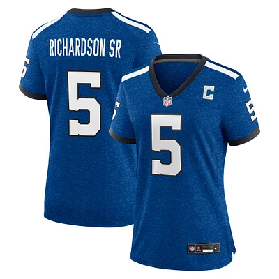 Maillot Nike Anthony Richardson Sr. Royal pour femme, édition alternative des Indiana Nights Indianapolis Colts