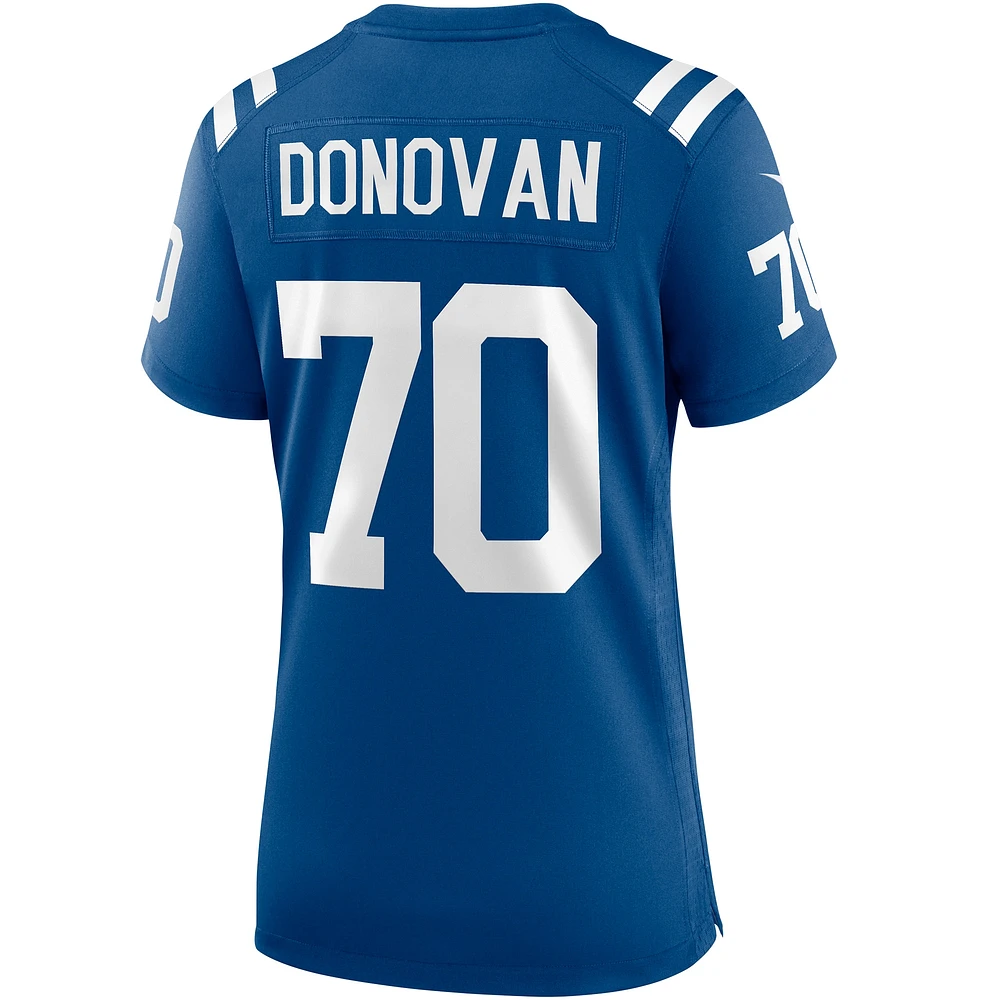 Women's Nike Art Donovan Royal Indianapolis Colts Game Retired Player Jersey