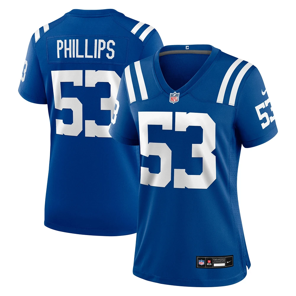 Women's Nike Jacob Phillips Royal Indianapolis Colts Team Game Jersey